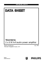 Philips TDA1521A Datasheet предпросмотр