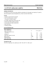 Preview for 2 page of Philips TDA1521A Datasheet