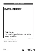 Philips TDA1561Q Datasheet preview