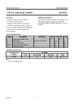 Предварительный просмотр 2 страницы Philips TDA2614 Datasheet