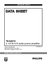 Предварительный просмотр 1 страницы Philips TDA2615 Datasheet