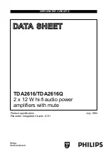 Philips TDA2616 Datasheet предпросмотр