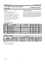 Предварительный просмотр 2 страницы Philips TDA2616 Datasheet