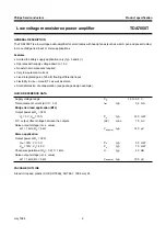 Предварительный просмотр 2 страницы Philips TDA7050T Datasheet