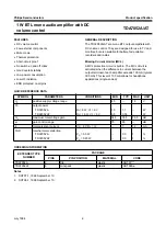 Предварительный просмотр 2 страницы Philips TDA7052A Datasheet