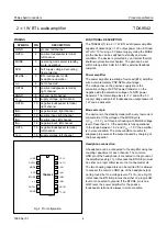 Предварительный просмотр 4 страницы Philips TDA8542 Datasheet