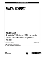 Предварительный просмотр 1 страницы Philips TDA8560Q Datasheet