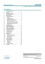 Предварительный просмотр 21 страницы Philips TDA8566 Product Data Sheet