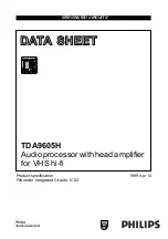 Preview for 1 page of Philips TDA9605H Datasheet