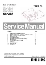 Preview for 1 page of Philips TE2.1E AA Service Manual