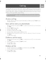 Предварительный просмотр 25 страницы Philips Telephone Answering Machine User Manual