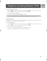 Предварительный просмотр 57 страницы Philips Telephone Answering Machine User Manual