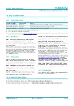 Предварительный просмотр 18 страницы Philips TFA9843AJ Datasheet