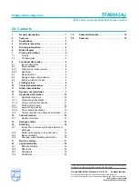 Предварительный просмотр 19 страницы Philips TFA9843AJ Datasheet