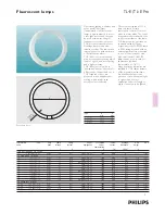 Preview for 1 page of Philips TL-E Specifications