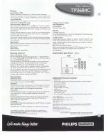 Preview for 2 page of Philips TP3684C Brochure