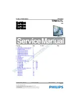 Philips TPM14.1L Service Manual предпросмотр