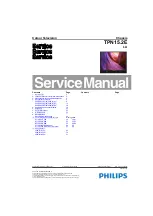 Preview for 1 page of Philips TPN15.2E LA Service Manual