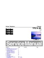 Philips TPS14.4A Service Manual preview