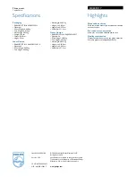 Preview for 2 page of Philips TRIPLEX SDJ6051 Specifications