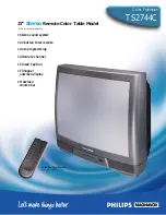 Preview for 1 page of Philips TS2744C Specifications