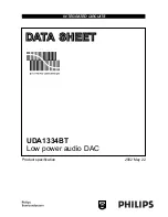 Предварительный просмотр 1 страницы Philips UDA1334BT Datasheet