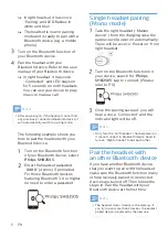 Preview for 7 page of Philips UpBeat SHB2505 User Manual