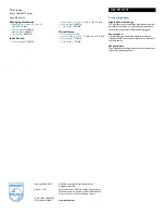 Preview for 2 page of Philips US2-PHDTV1 Specifications