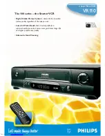 Philips V R 110 Specifications предпросмотр