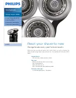 Preview for 1 page of Philips V-Track Precision Blades PRO SH90 Quick Start Manual