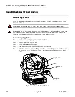 Preview for 36 page of Philips VARI-LITE 400 Series User Manual