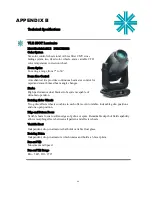 Preview for 80 page of Philips VARI LITE VLZ SPOT Luminaire User Manual