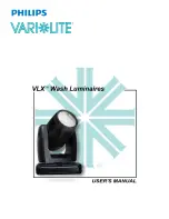 Preview for 1 page of Philips Varilite VLX User Manual