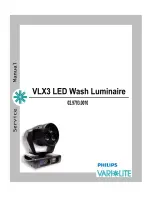 Предварительный просмотр 1 страницы Philips VARILITE VLX3 Service Manual