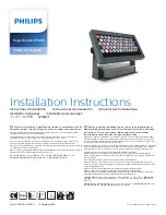 Philips Vaya Flood HP 150W Installation Instructions Manual предпросмотр