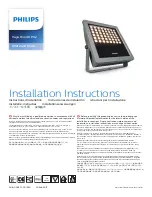 Philips VAYA FLOOD HP G2 Installation Instructions Manual preview