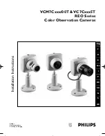 Philips VC7Cxxx5T REO Series Installation Instructions Manual предпросмотр