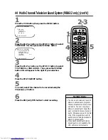 Предварительный просмотр 44 страницы Philips VCB411AT Owner'S Manual