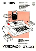 Philips Videopac+ G7400 Instructions For Use Manual preview