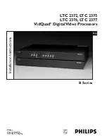 Philips VidQuad LTC 2372 Installation Instructions Manual preview