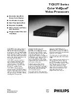 Preview for 1 page of Philips VidQuad TC8277 Specification Sheet