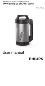 Preview for 1 page of Philips Viva HR2203 User Manual