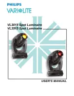 Preview for 1 page of Philips VL3015 Spot Luminaire User Manual