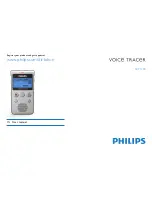 Preview for 1 page of Philips VOICE TRACER DVT1300 User Manual