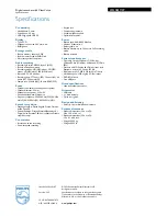 Preview for 3 page of Philips Voice Tracer LFH0617 Specifications