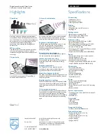 Preview for 2 page of Philips Voice Tracer LFH0633 Specifications