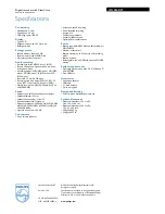 Preview for 3 page of Philips Voice Tracer LFH0642 Specifications