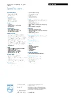 Preview for 3 page of Philips Voice Tracer LFH0868 Specifications