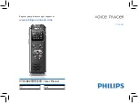 Philips Voice Tracer VTR5800 User Manual preview