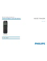 Предварительный просмотр 1 страницы Philips Voice Tracer User Manual